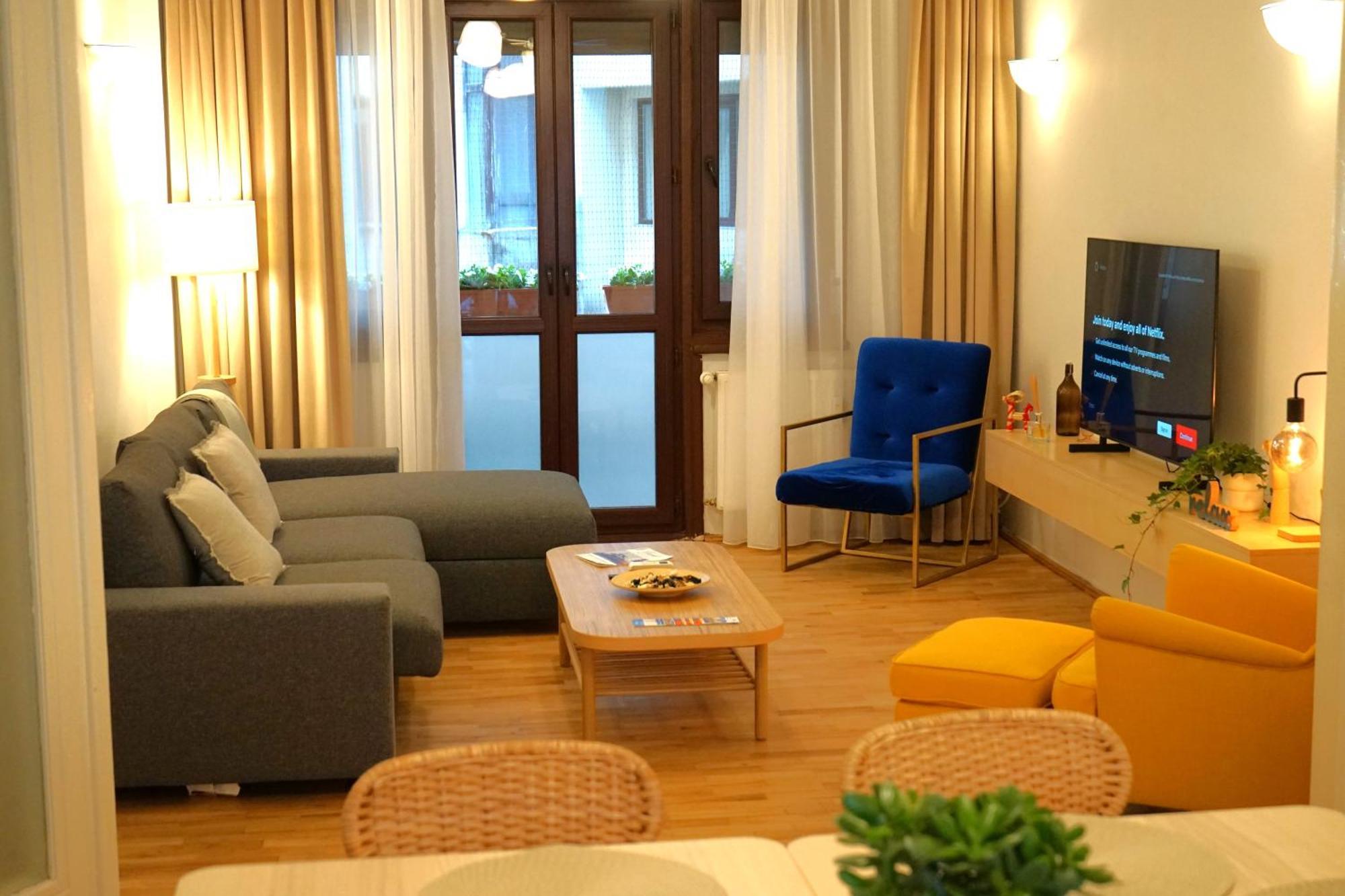 Spacious 3Br, 2Bt With 5 Balconies บูคาเรสต์ ภายนอก รูปภาพ