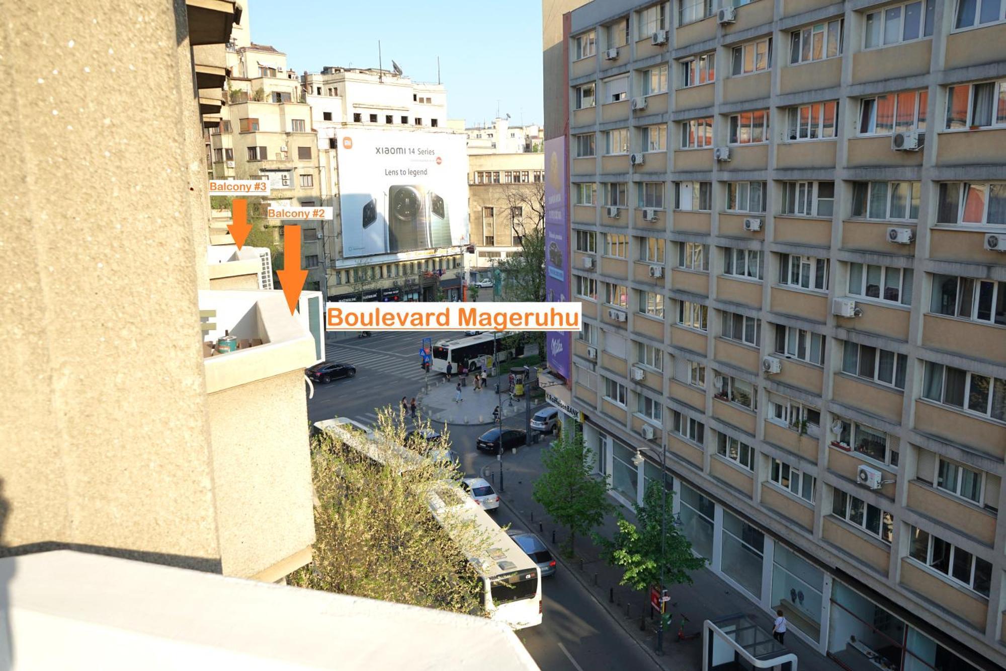 Spacious 3Br, 2Bt With 5 Balconies บูคาเรสต์ ภายนอก รูปภาพ